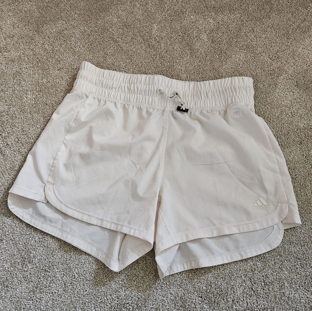 Adidas Women's Athletic Shorts, Size Small, Cream
